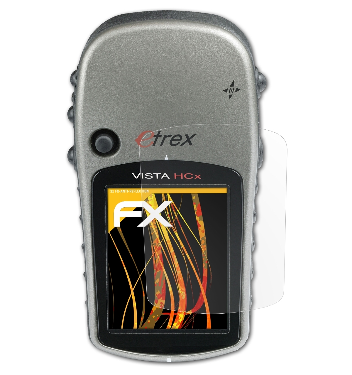 ATFOLIX Vista Garmin Etrex Displayschutz(für 3x CX) FX-Antireflex