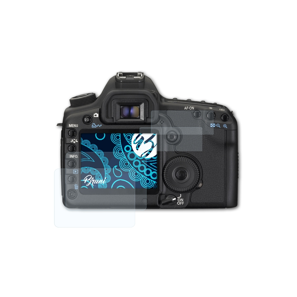 BRUNI 2x Basics-Clear Schutzfolie(für II) Mark EOS Canon 5D