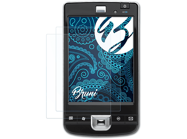 BRUNI 2x Basics-Clear Schutzfolie(für HP iPaq 214)