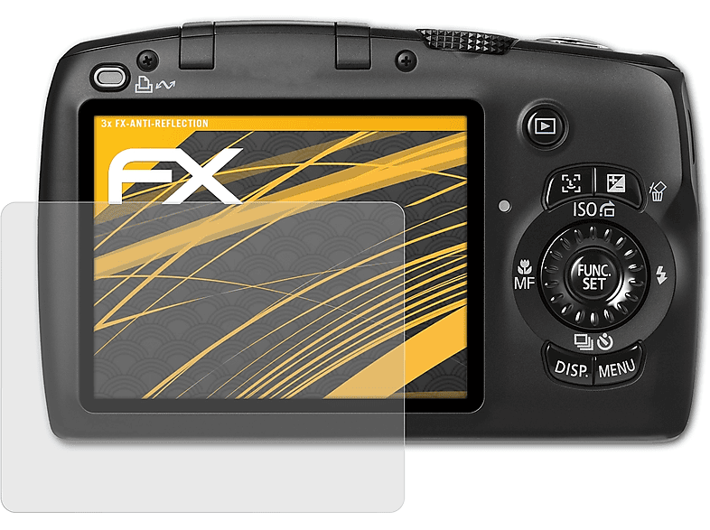 ATFOLIX 3x FX-Antireflex Displayschutz(für Canon SX110 PowerShot IS)