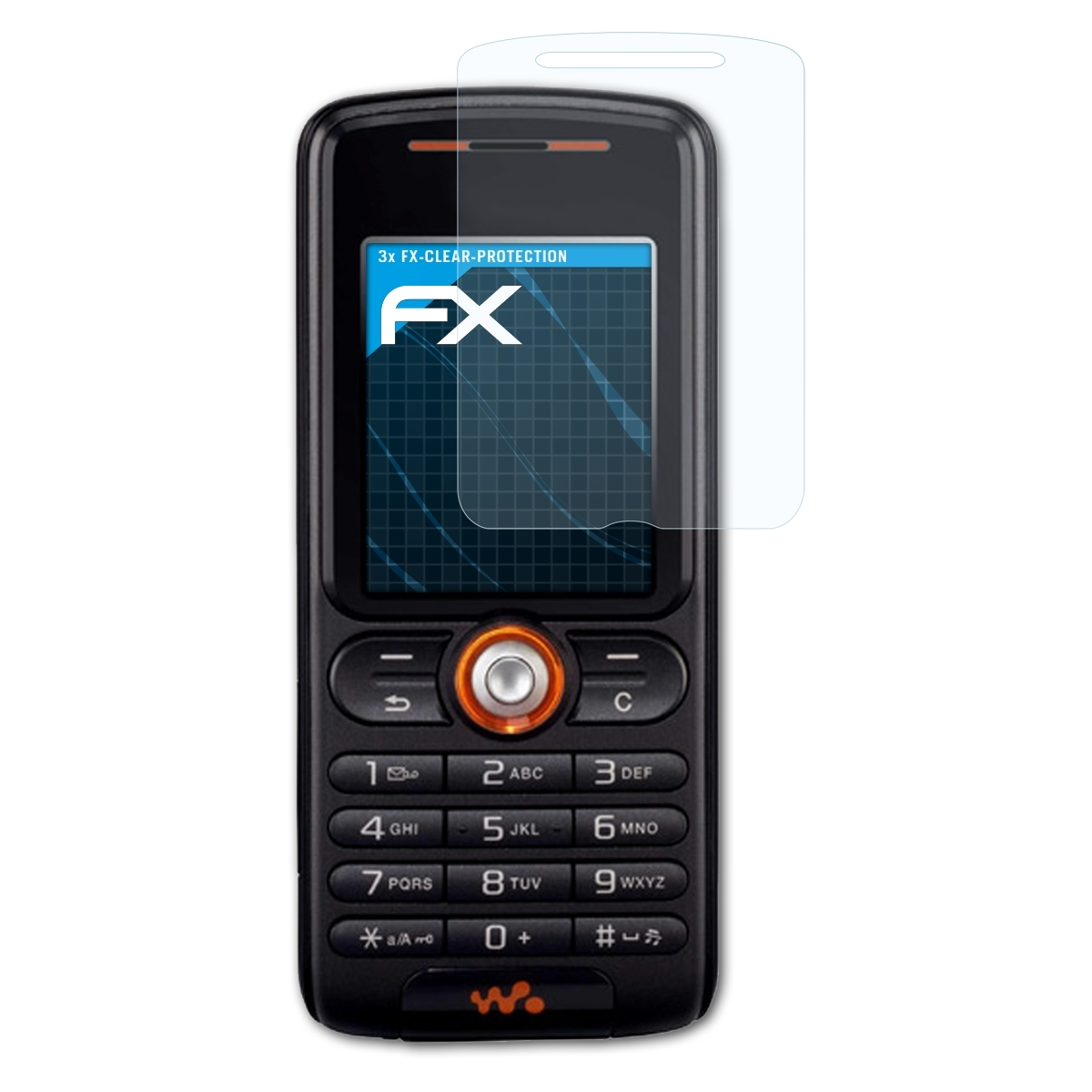 ATFOLIX 3x FX-Clear Displayschutz(für Sony-Ericsson W200i)