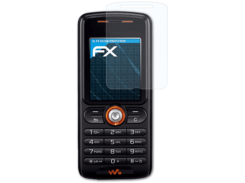 W200i) FX-Clear 3x ATFOLIX Displayschutz(für Sony-Ericsson