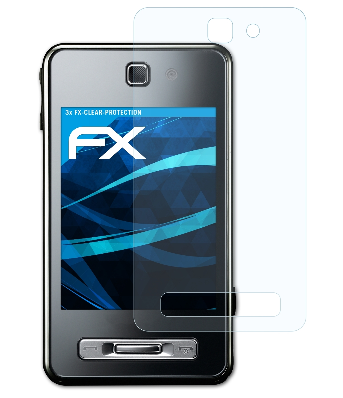 TOUCHWiZ) Samsung SGH-F480 ATFOLIX FX-Clear Displayschutz(für 3x