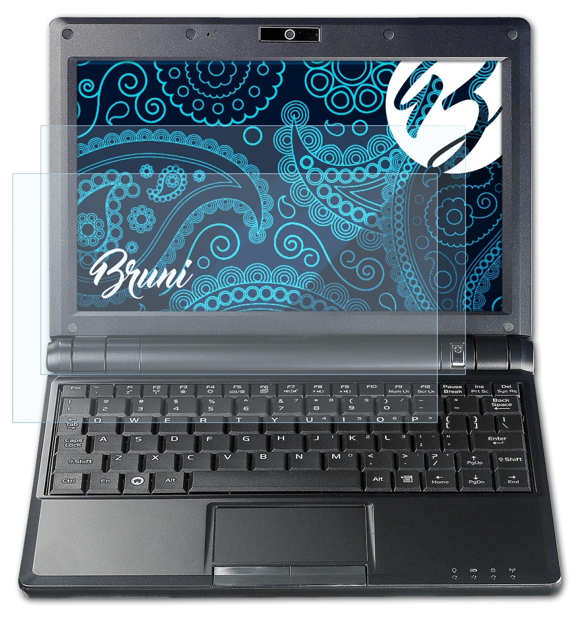 BRUNI 2x Basics-Clear Schutzfolie(für Eee 900A) Asus PC