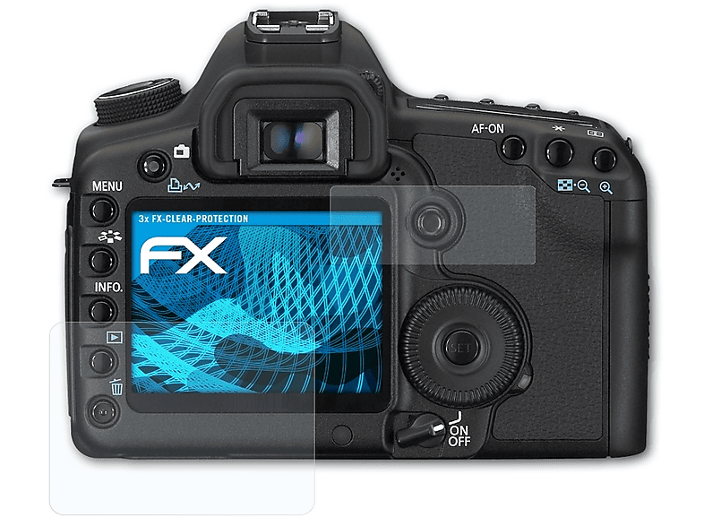 ATFOLIX 3x FX-Clear Displayschutz(für Canon II) 5D EOS Mark