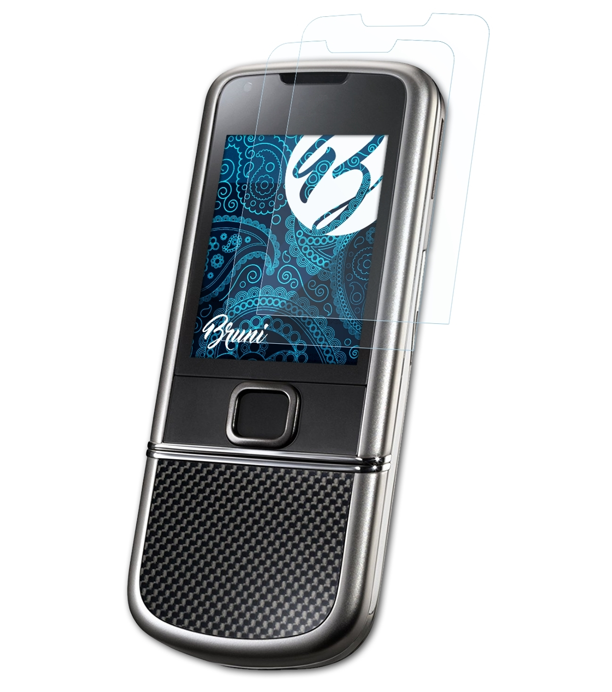 Nokia Basics-Clear 8800 Arte) Carbon Schutzfolie(für 2x BRUNI