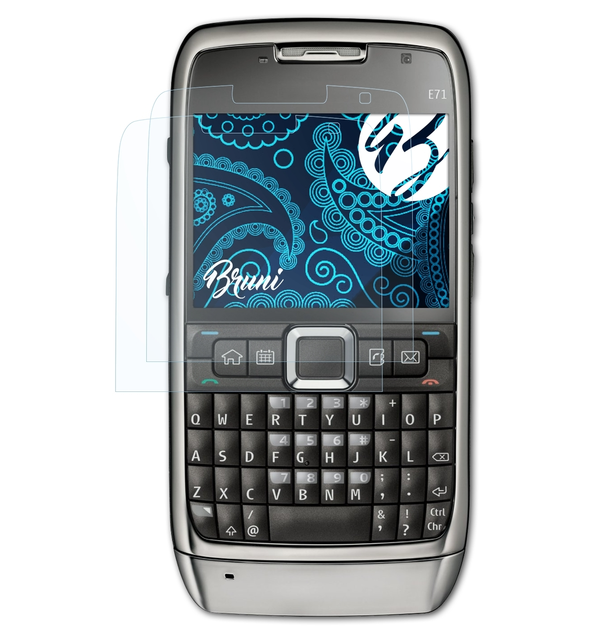 BRUNI Basics-Clear 2x Nokia Schutzfolie(für E71)