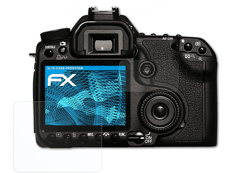 EOS 50D) FX-Clear Canon Displayschutz(für 3x ATFOLIX