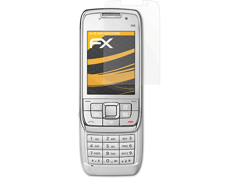 FX-Antireflex Displayschutz(für ATFOLIX Nokia 3x E66)