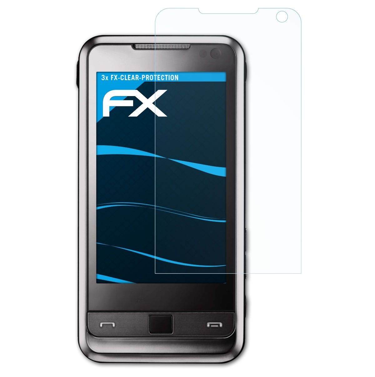 3x Displayschutz(für FX-Clear Omnia Samsung (SGH-i900)) ATFOLIX