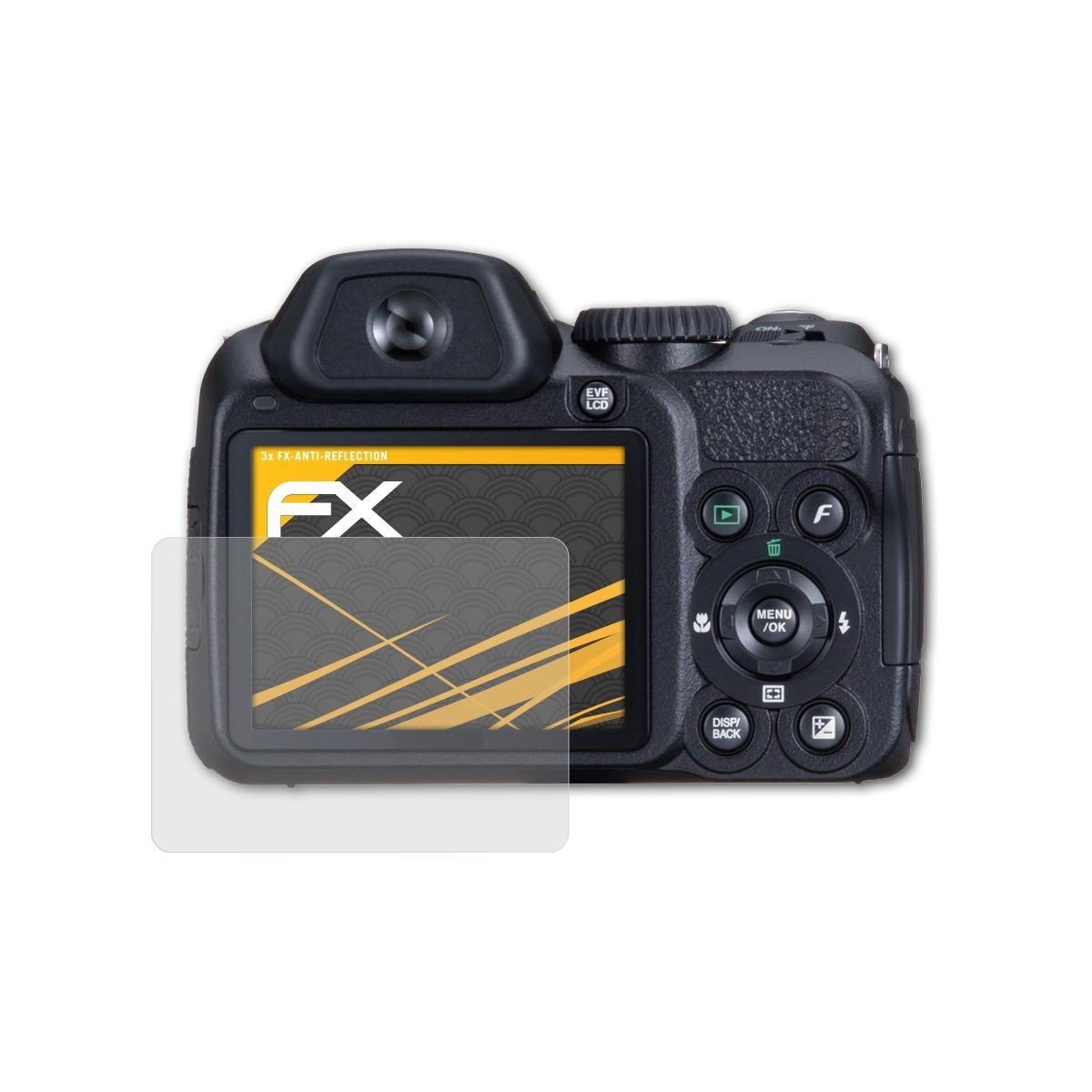 ATFOLIX 3x FX-Antireflex FinePix Displayschutz(für S2000HD) Fujifilm