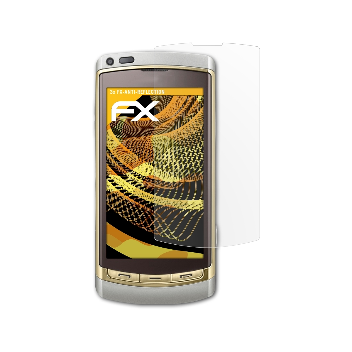 ATFOLIX 3x FX-Antireflex Displayschutz(für Omnia-HD) i8910-HD Samsung