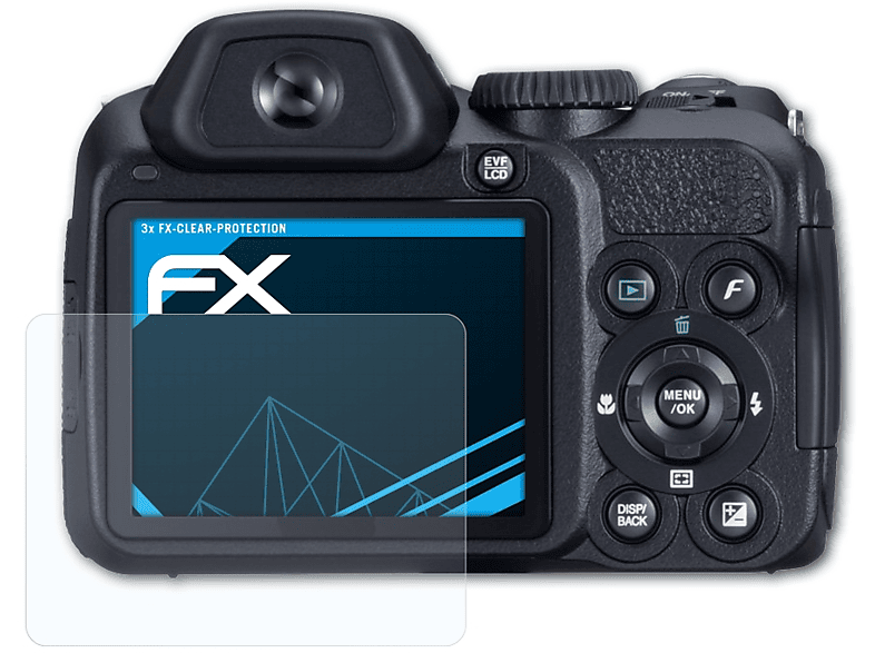 ATFOLIX 3x FX-Clear Displayschutz(für Fujifilm FinePix S2000HD)