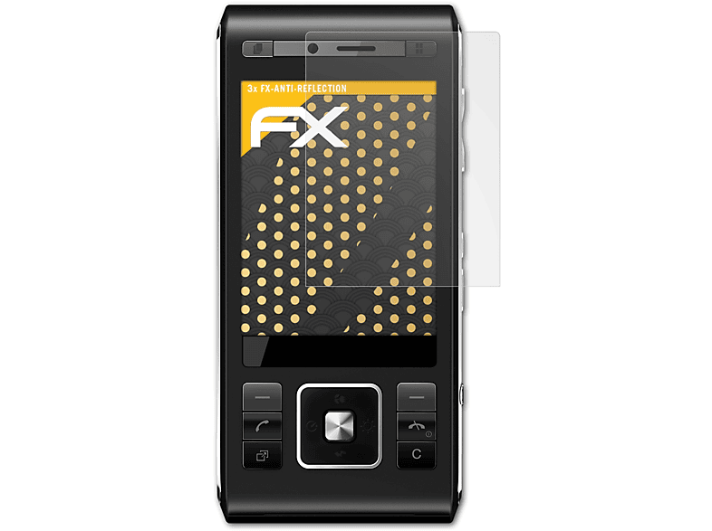 C905) FX-Antireflex 3x Displayschutz(für Sony-Ericsson ATFOLIX
