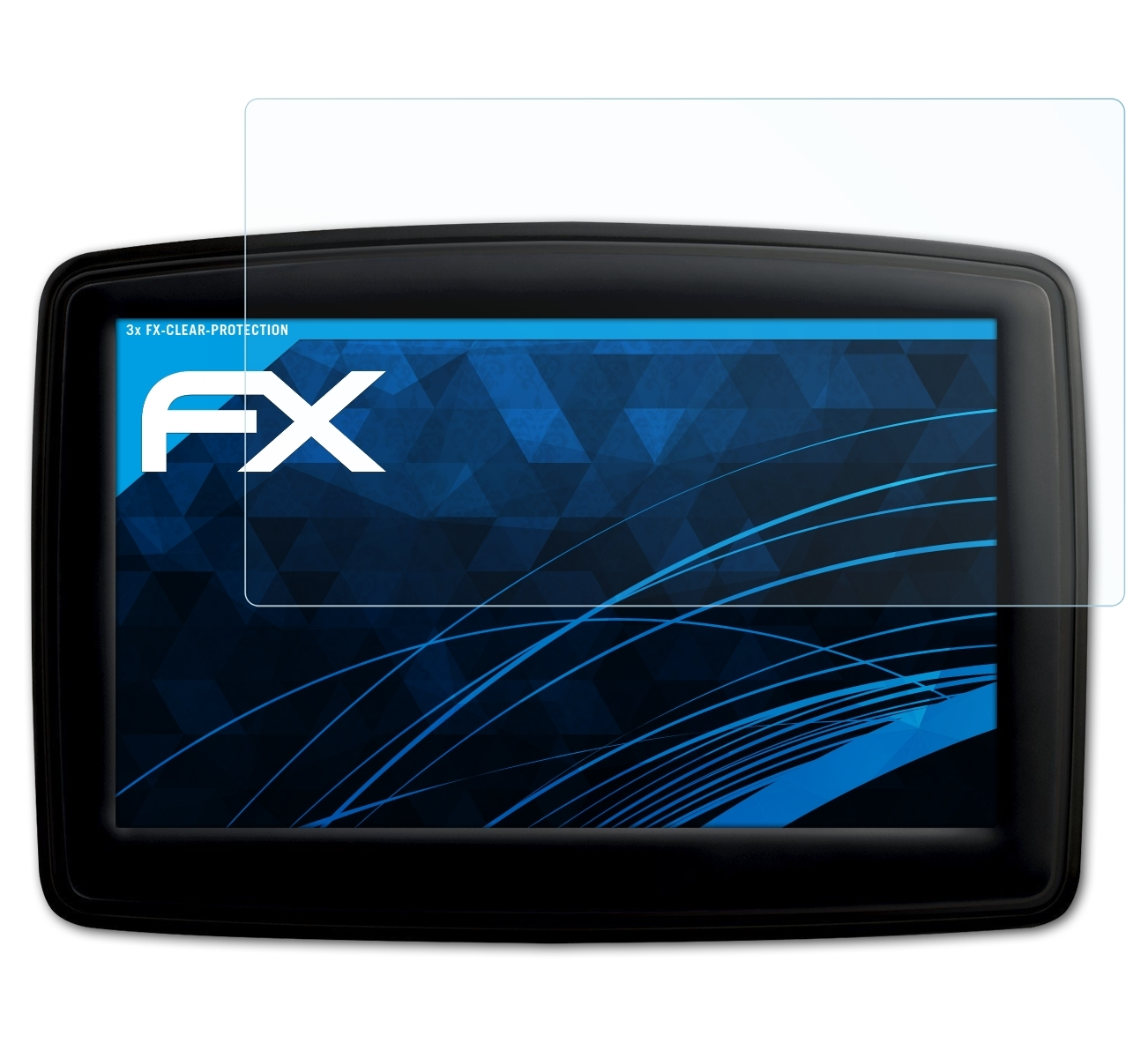 ATFOLIX 3x Displayschutz(für XL FX-Clear TomTom Europe) IQ Routes