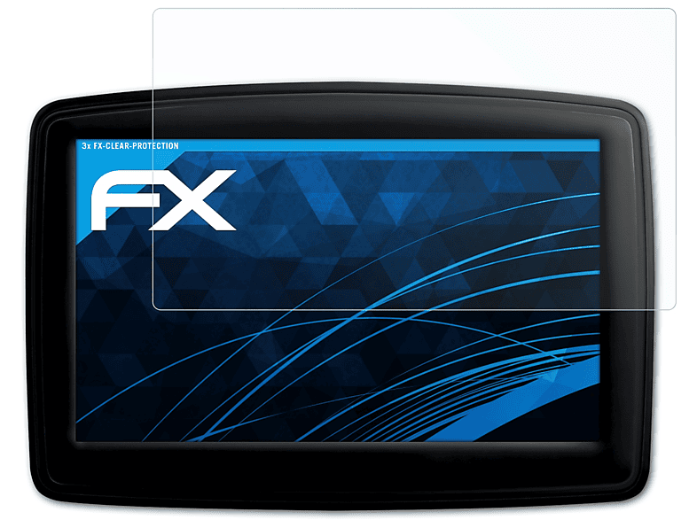 ATFOLIX 3x FX-Clear Displayschutz(für TomTom XL IQ Routes Europe) | Navi-Taschen & -Schutzfolien