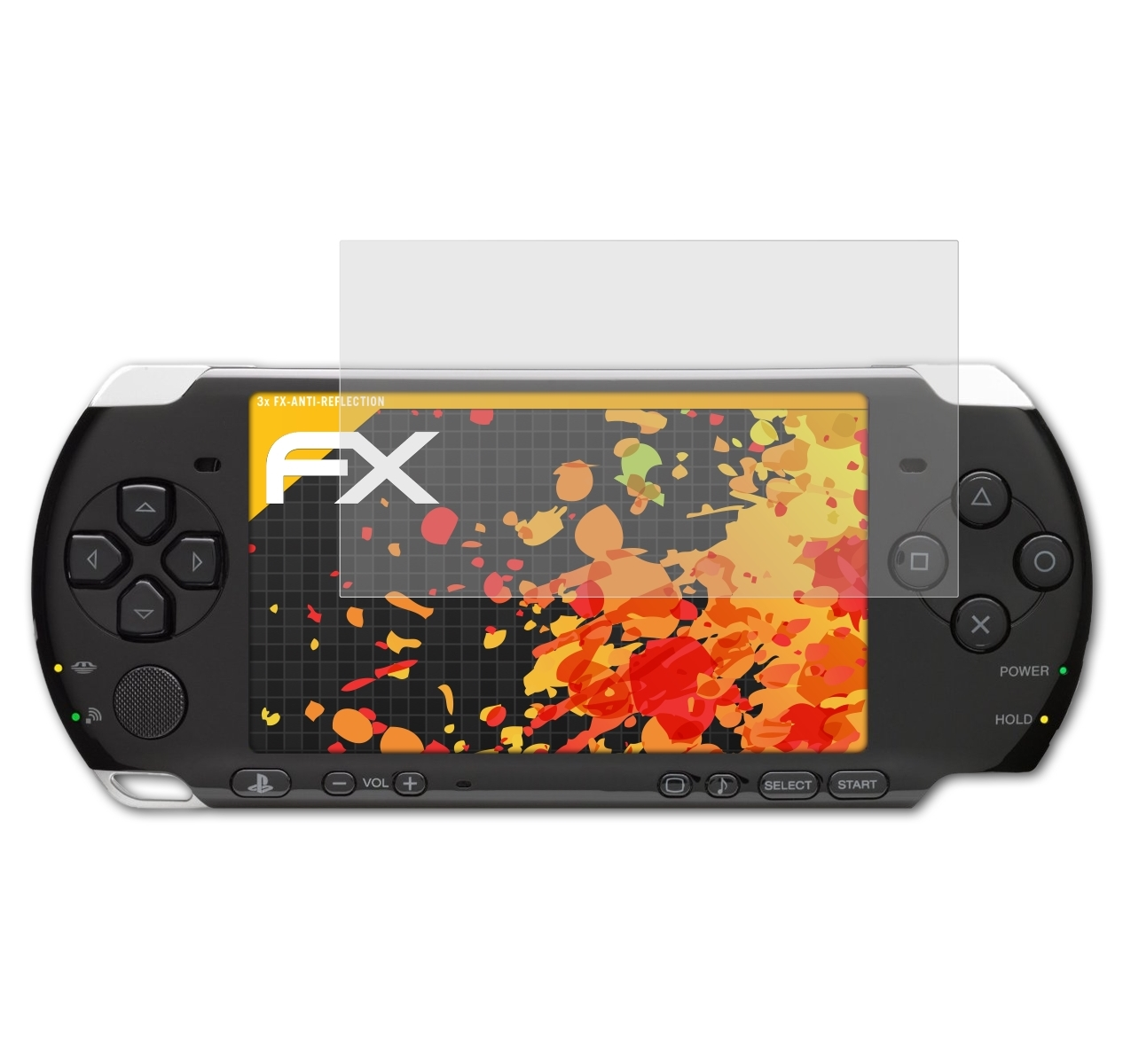 PSP-3000) 3x Displayschutz(für ATFOLIX FX-Antireflex Sony