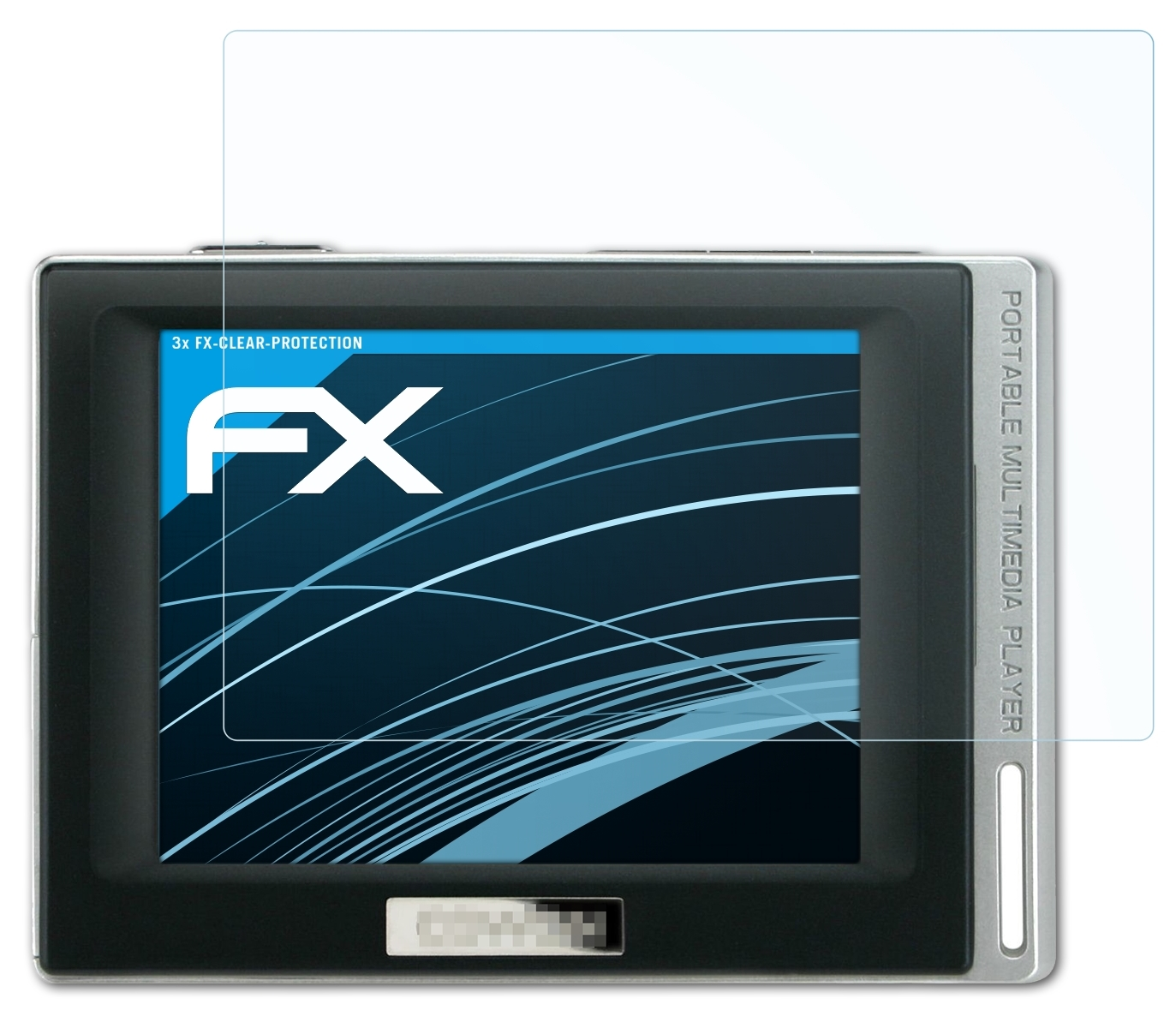 3x Displayschutz(für D2 ATFOLIX Cowon FX-Clear DAB)