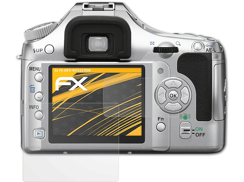 ATFOLIX 3x FX-Antireflex Displayschutz(für K200D) Pentax
