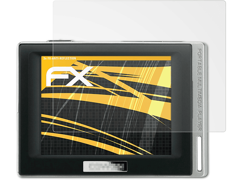 ATFOLIX 3x FX-Antireflex Displayschutz(für Cowon D2 DAB)