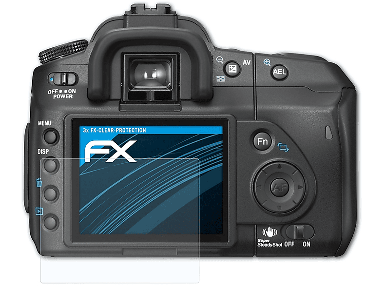 ATFOLIX 3x FX-Clear Displayschutz(für Sony Alpha a200 (DSLR-A200))