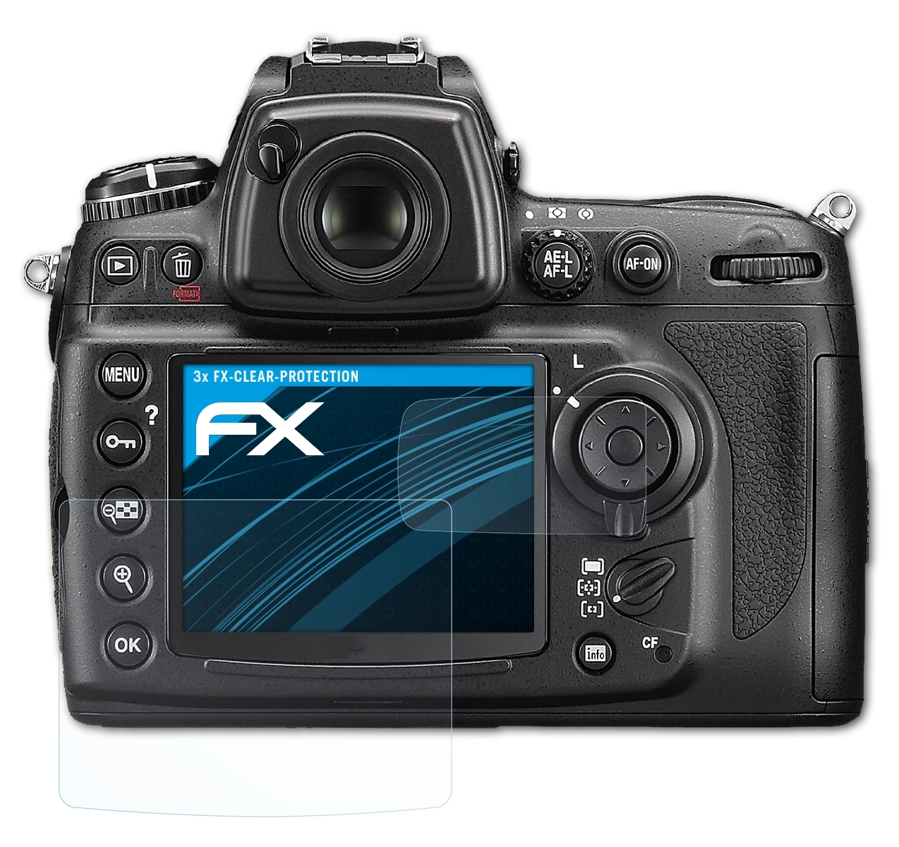 Displayschutz(für FX-Clear Nikon ATFOLIX 3x D700)