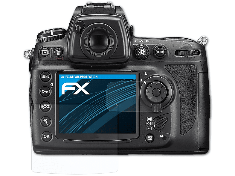 ATFOLIX 3x FX-Clear Displayschutz(für Nikon D700)