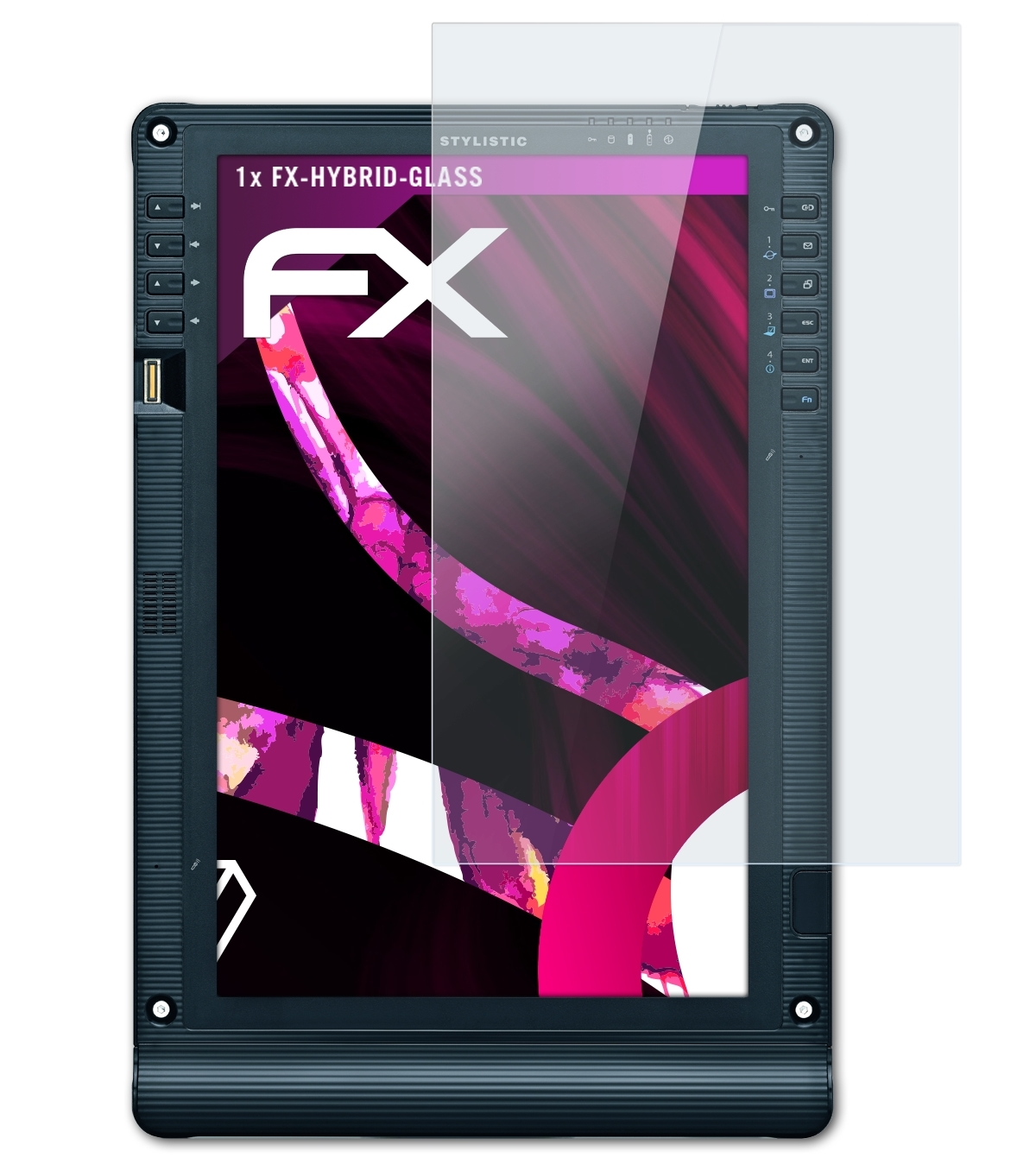 FX-Hybrid-Glass Stylistic ST6012) Fujitsu Schutzglas(für ATFOLIX