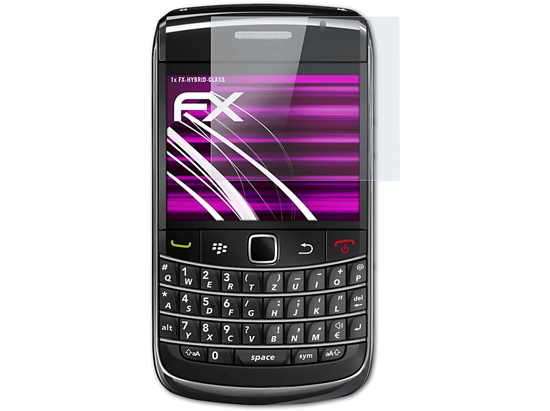 ATFOLIX FX-Hybrid-Glass Schutzglas(für Blackberry 9700 Bold)