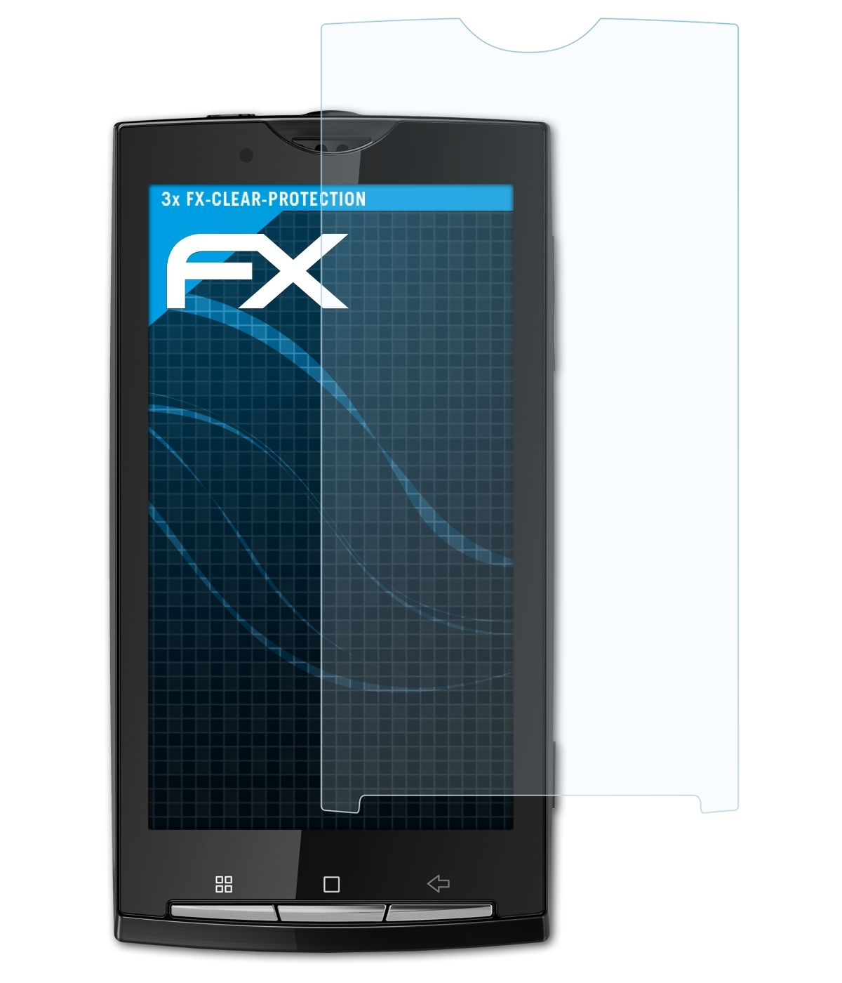 3x Displayschutz(für X10) Sony-Ericsson FX-Clear ATFOLIX Xperia