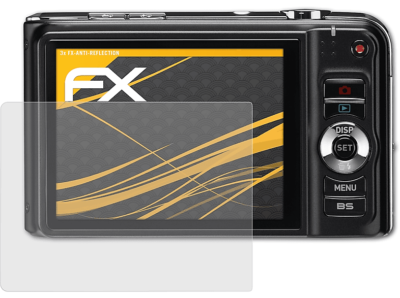 Exilim FX-Antireflex EX-H10 3x Casio Displayschutz(für Hi-Zoom) ATFOLIX