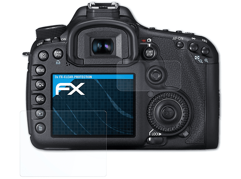 ATFOLIX 3x FX-Clear Displayschutz(für Canon EOS 7D)