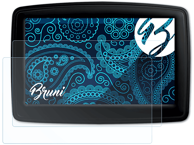 BRUNI 2x Basics-Clear Schutzfolie(für TomTom XL IQ Routes Europe)
