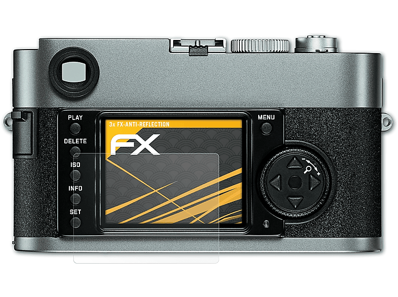 ATFOLIX Displayschutz(für 3x M9) Leica FX-Antireflex