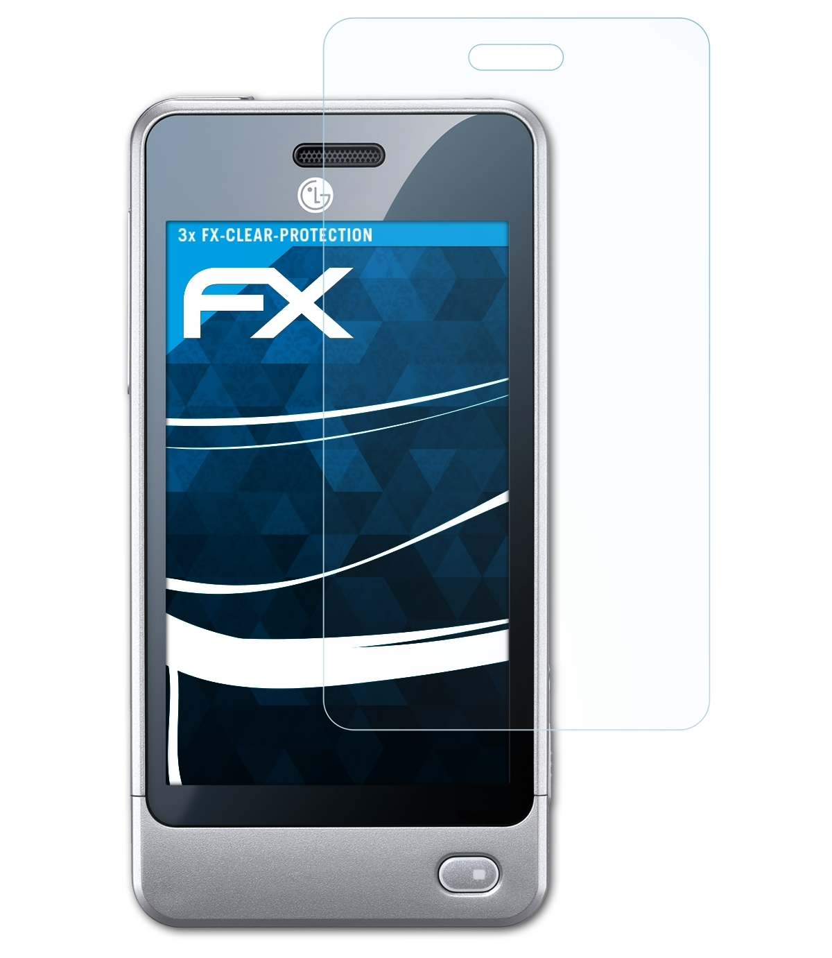 3x FX-Clear LG POP (GD510)) Displayschutz(für ATFOLIX