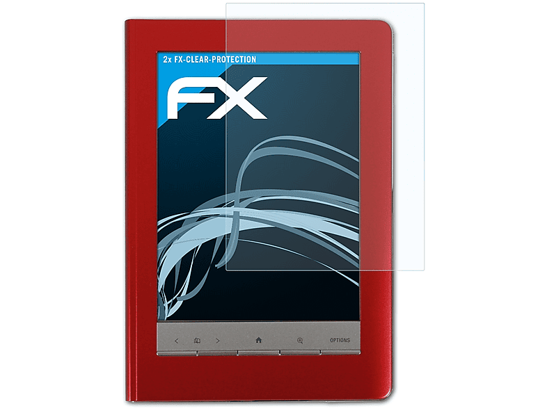 ATFOLIX 2x FX-Clear Displayschutz(für Sony PRS-600 Reader Touch Edition)