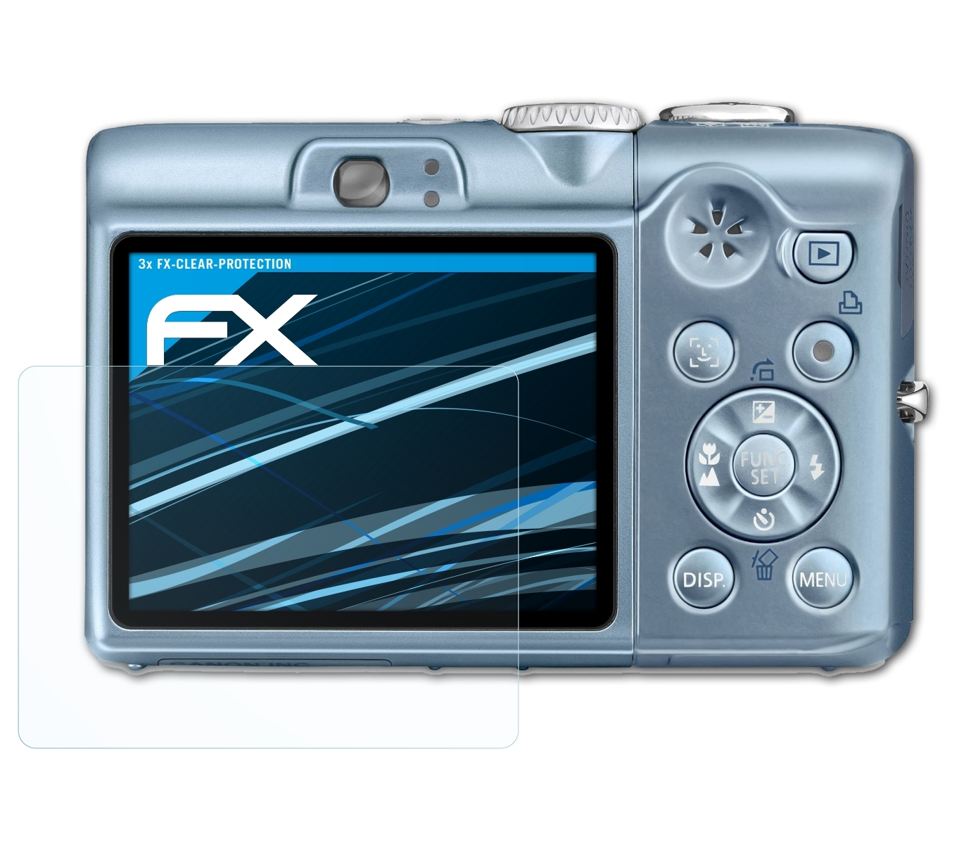 IS) FX-Clear 3x Canon A1100 Displayschutz(für ATFOLIX PowerShot