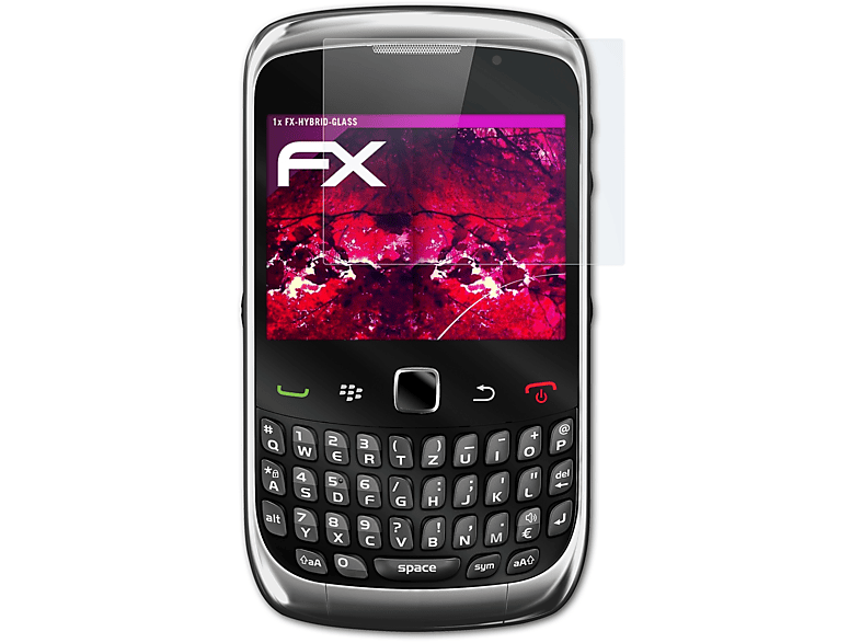 ATFOLIX FX-Hybrid-Glass Schutzglas(für Blackberry 8900 Curve)