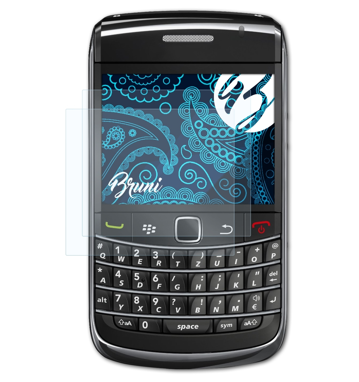 Bold) 9700 2x BRUNI Basics-Clear Blackberry Schutzfolie(für