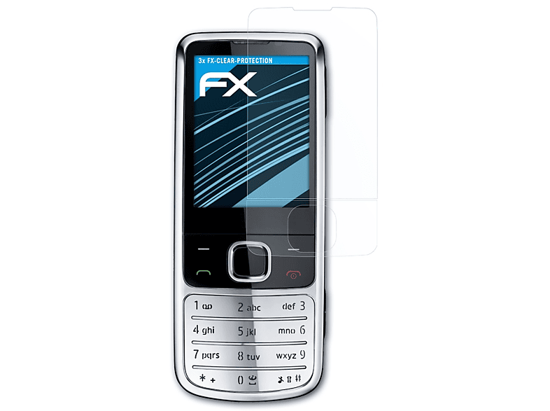 ATFOLIX 3x FX-Clear Displayschutz(für Nokia 6700 Classic)