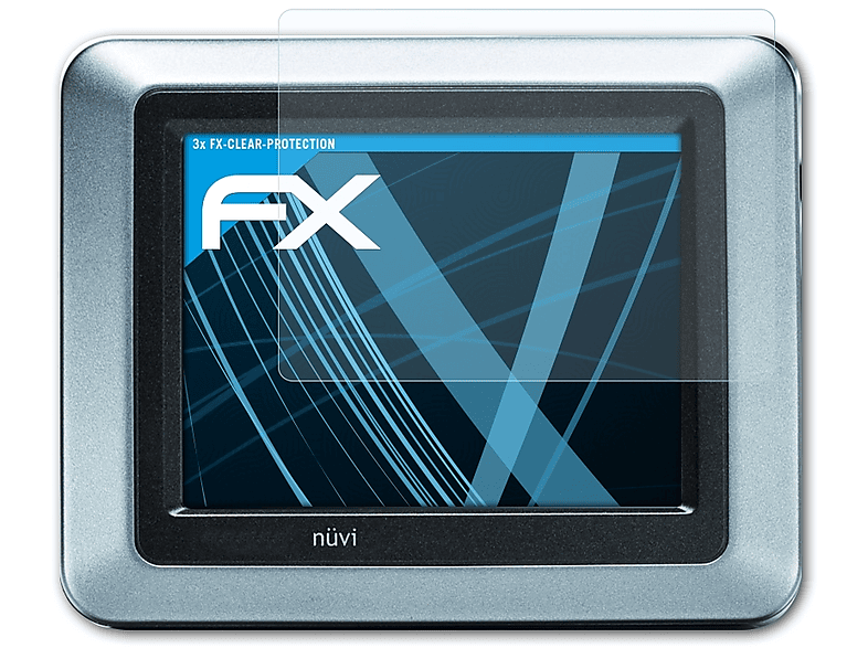 ATFOLIX 3x FX-Clear Displayschutz(für nüvi Garmin 550)