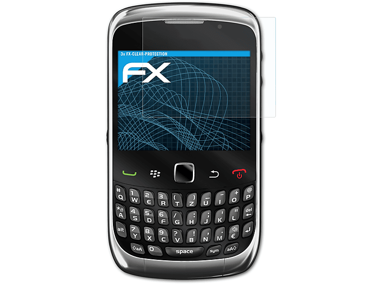 ATFOLIX 3x FX-Clear Displayschutz(für Blackberry 8900 Curve)