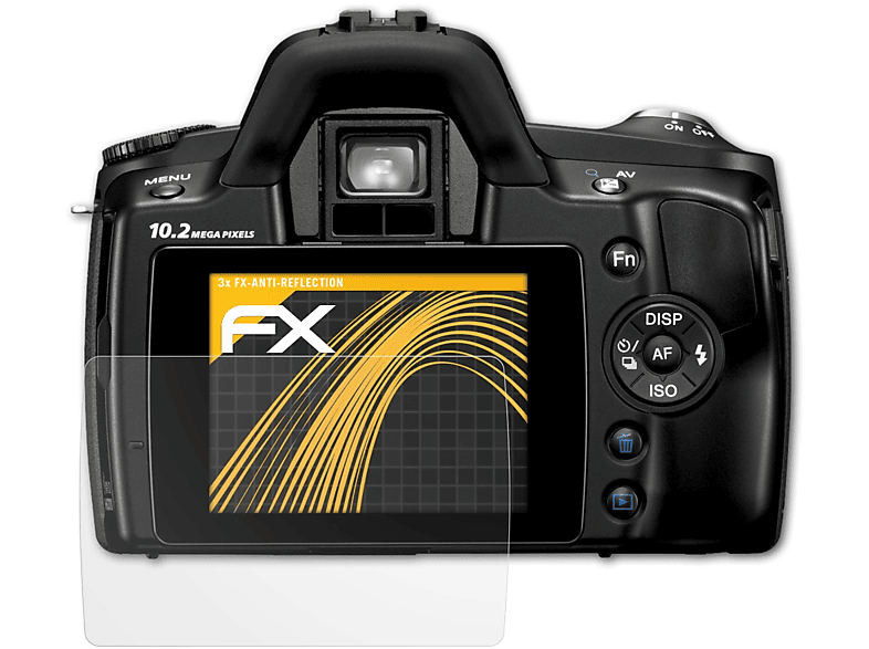 ATFOLIX 3x FX-Antireflex Displayschutz(für Sony Alpha a230 (DSLR-A230))