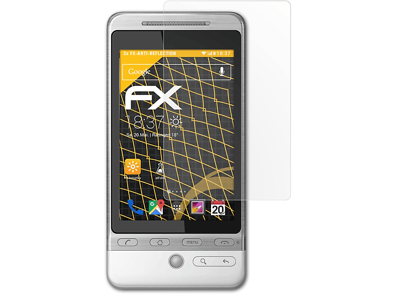 ATFOLIX (A6262)) HTC FX-Antireflex Displayschutz(für Hero 3x