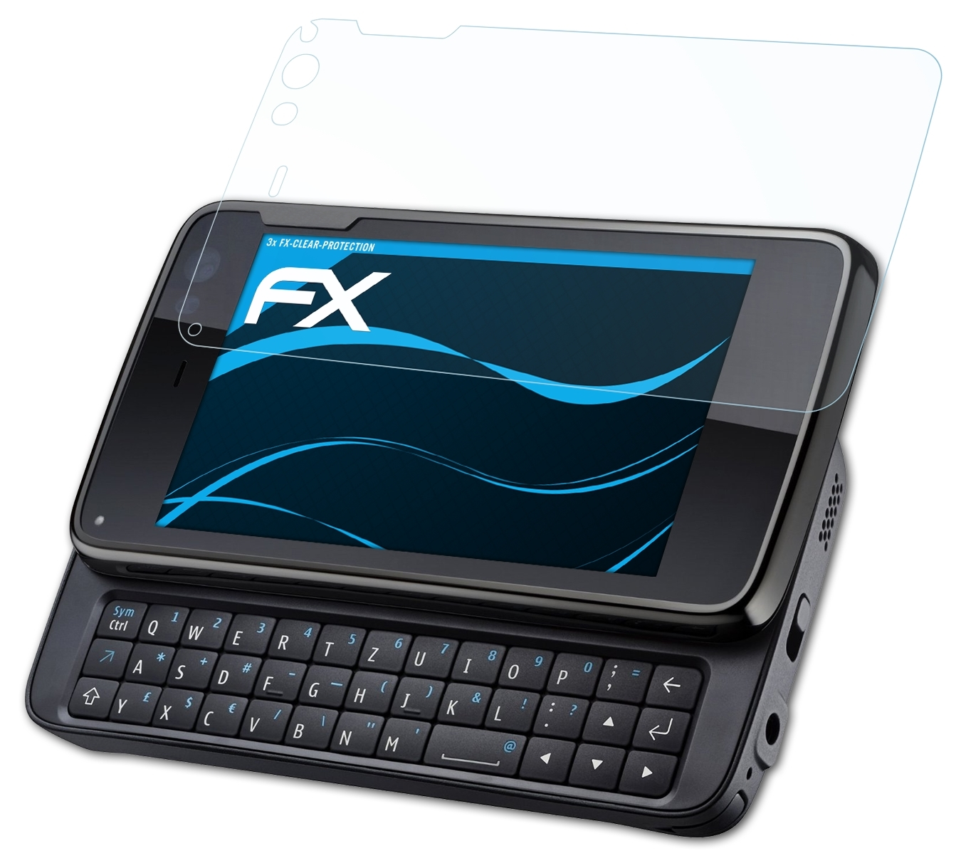 N900) ATFOLIX 3x Nokia FX-Clear Displayschutz(für