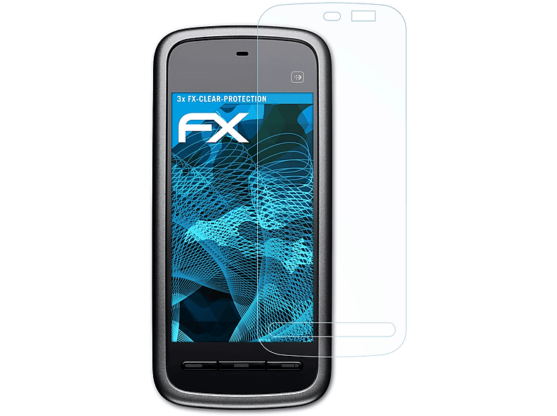 ATFOLIX 3x FX-Clear Displayschutz(für Nokia 5230)