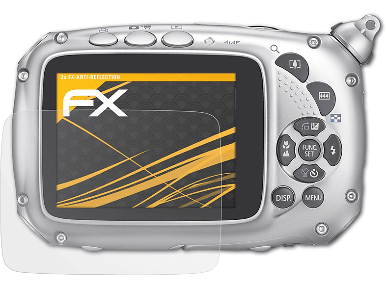 ATFOLIX 3x FX-Antireflex Canon D10) PowerShot Displayschutz(für