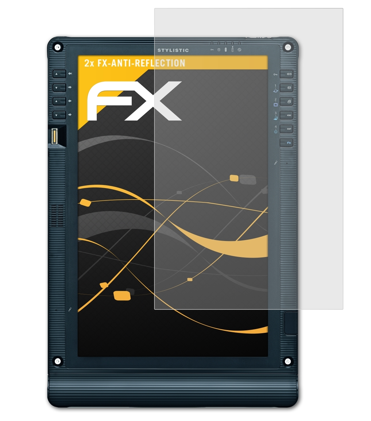 2x ST6012) Displayschutz(für Stylistic Fujitsu ATFOLIX FX-Antireflex