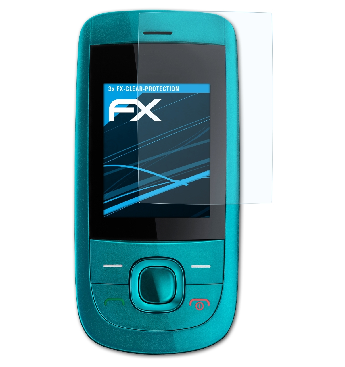 3x Nokia FX-Clear 2220 Slide) ATFOLIX Displayschutz(für