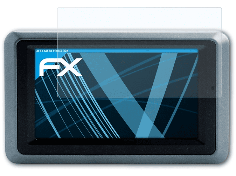 ATFOLIX 3x FX-Clear Zumo 660) Displayschutz(für Garmin